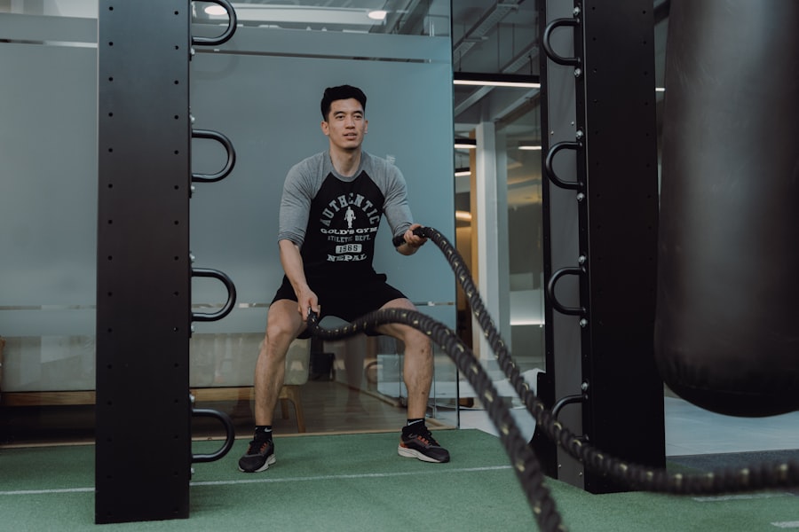 Photo inclined treadmill session
