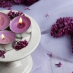 lilac candle