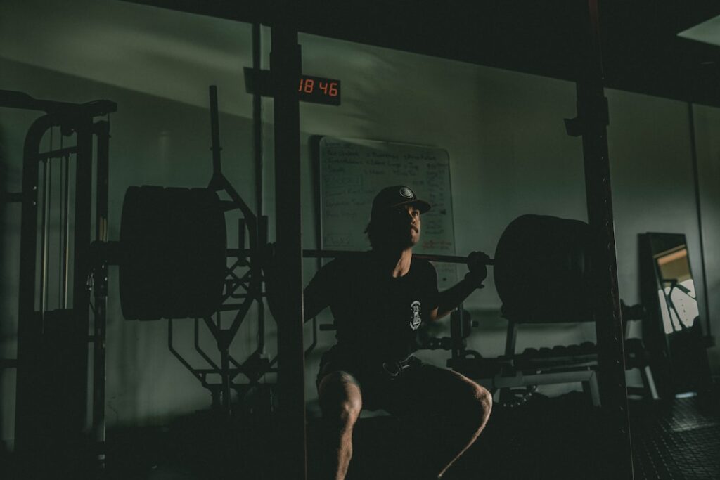 Photo inclined treadmill session