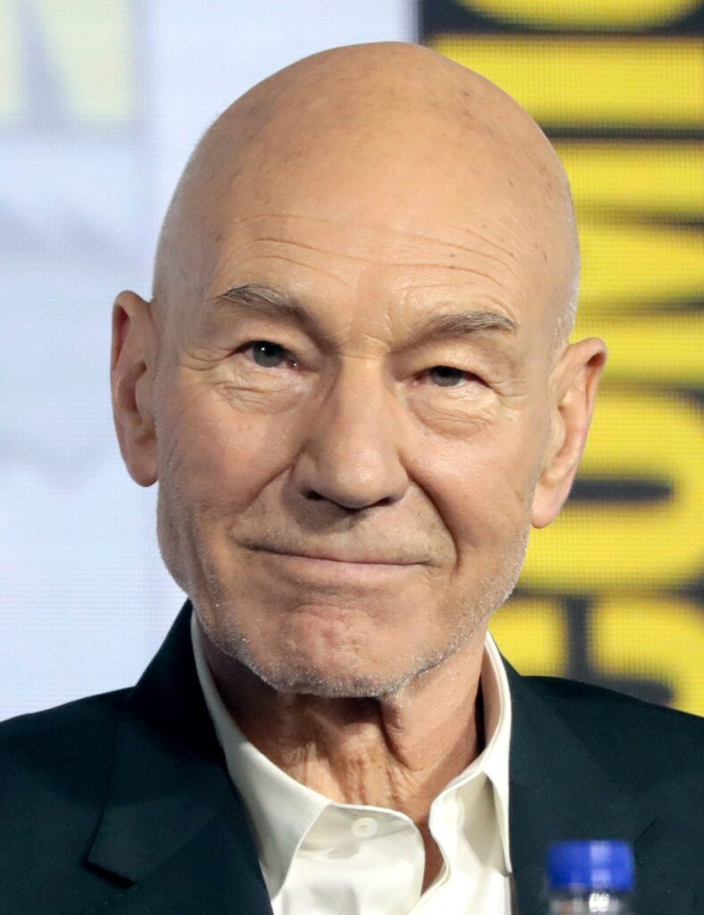Patrick Stewart speaking at the 2019 San Diego Comic-Con