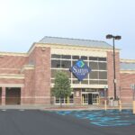 Sam's Club warehouse store entrance and parking lot in Pittsfield Township, Michigan